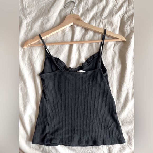 SOLD-Ribbed Black Tank - Picture 2 of 4